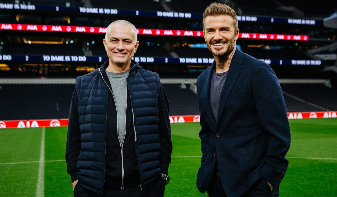 David Beckham discusses healthy living with Mourinho & more Tottenham stars